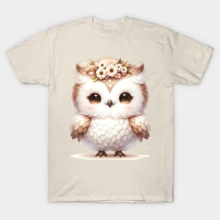 Cute Fluffy Baby Owl T-Shirt